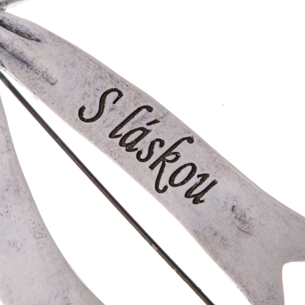 Dušičková dekorácia na hrob - zápich 16cm