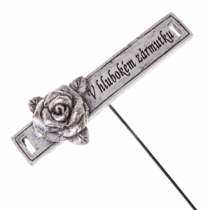 Dušičková výzdoba na hrob - zápich 13 cm