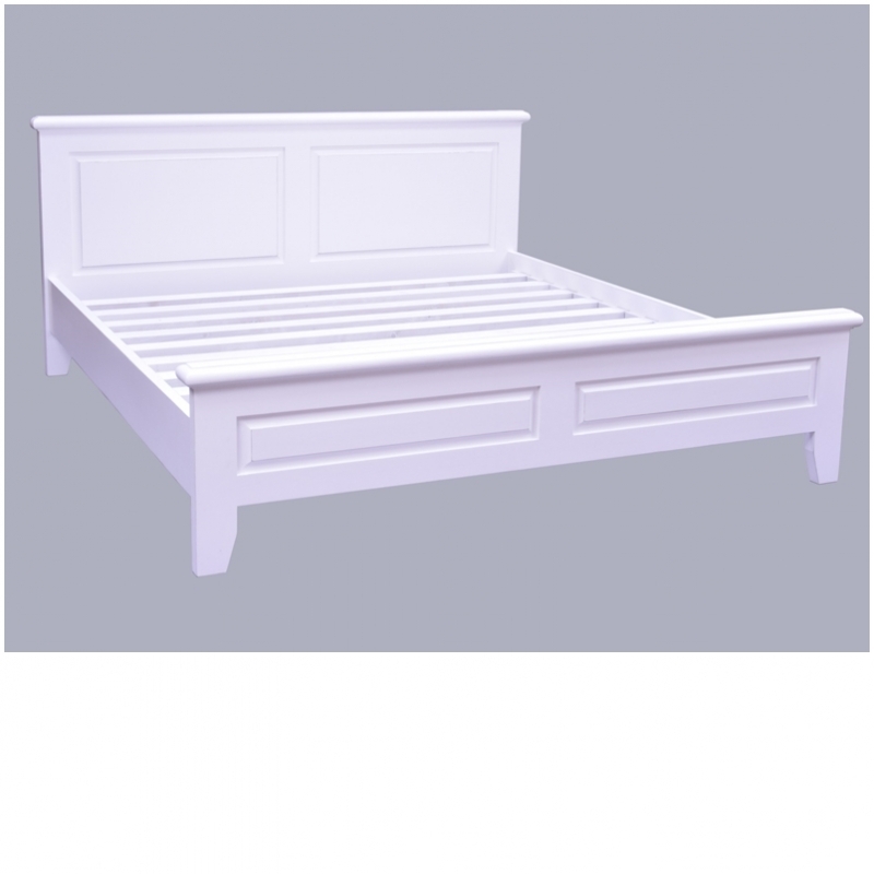 Dvojlôžková posteľ biela 215x92x197cm