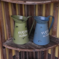 Džbán plechový Flowers 23cm