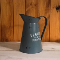 Džbán plechový Flowers 23cm