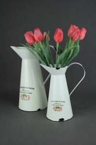 Džbán smaltovaný - motív ruže 26cm