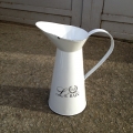Džbán z bieleho smaltu 30cm - poškodený B