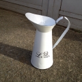 Džbán z bieleho smaltu 30cm - poškodený C