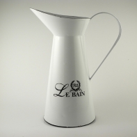 Džbán z bieleho smaltu 30cm - poškodený C