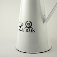 Džbán z bieleho smaltu Le BAIN 30cm