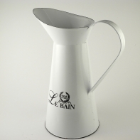 Džbán z bieleho smaltu Le BAIN 30cm