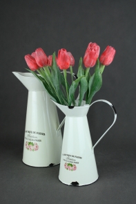 Džbánok kovový veľký - motív ruže 34cm