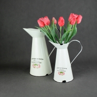 Džbánok kovový veľký - motív ruže 34cm