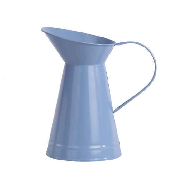 Džbánok záhradný kovový modrá