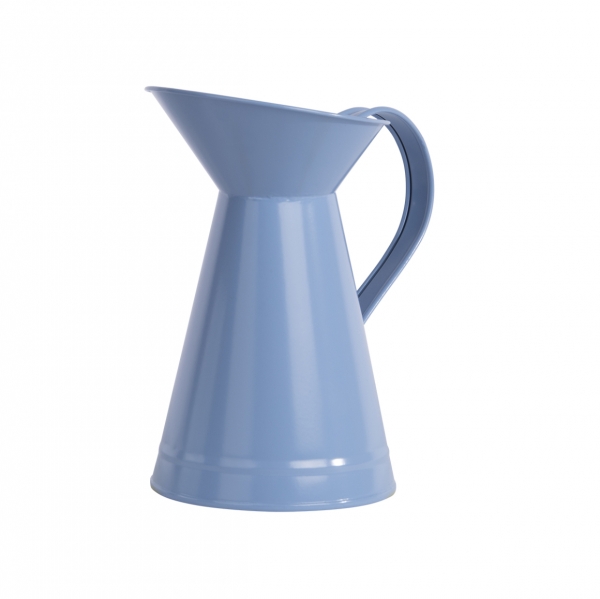 Džbánok záhradný kovový modrá