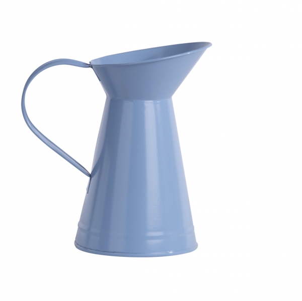 Džbánok záhradný kovový modrá