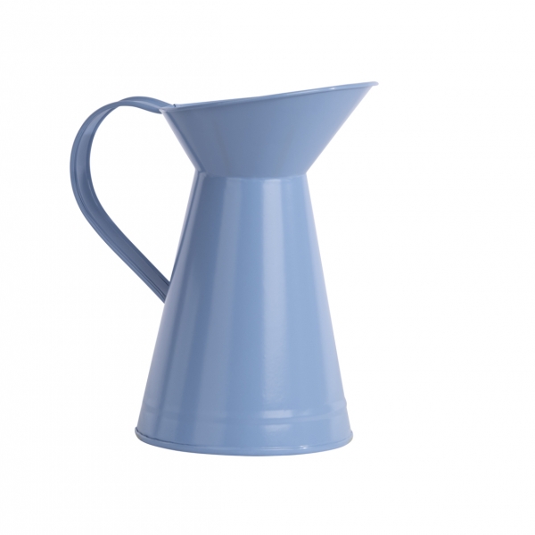 Džbánok záhradný kovový modrá