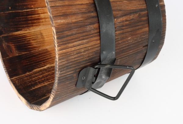 Vedrá kvetináč s kovovou obručou 22,5cm