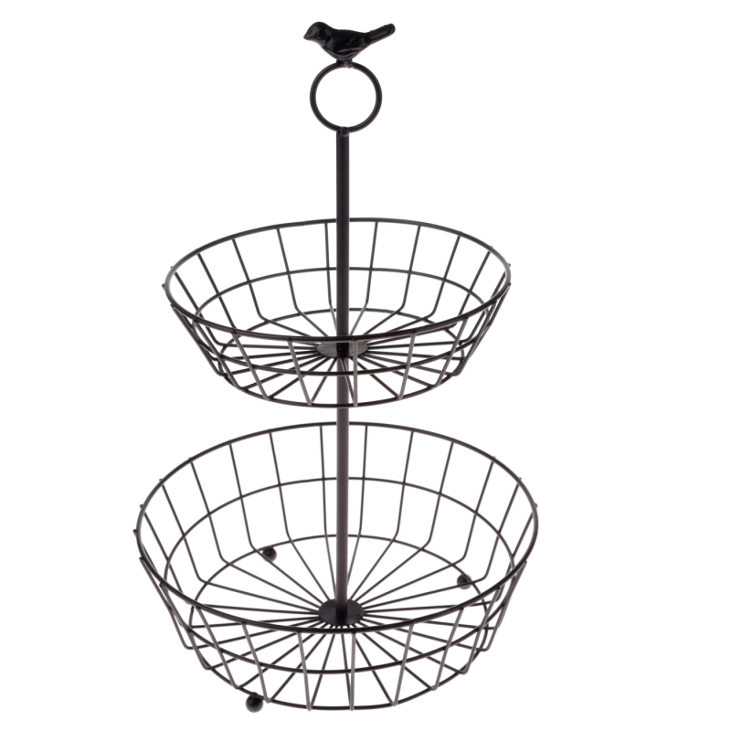 Etažér - čierny kov