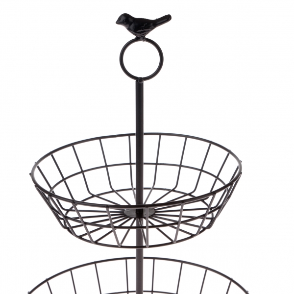 Etažér - čierny kov