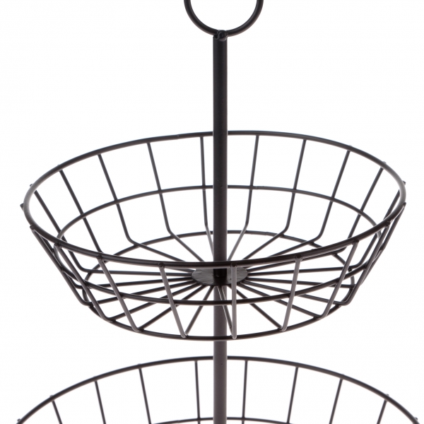 Etažér - čierny kov