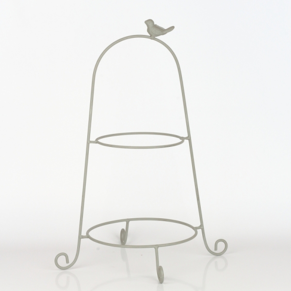 Etažér na cukrovinky 2 poschodia (vrátane tanierov) 46cm