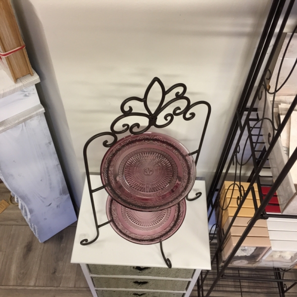 Etažér na dva taniere 57cm