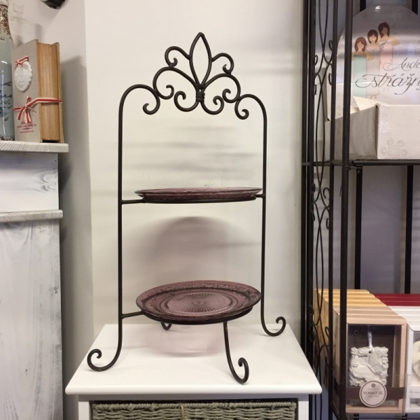 Etažér na dva taniere 57cm