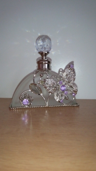 Flakón na parfum s motýľom dek3860