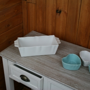 Forma zapekacej keramická biela 30cm
