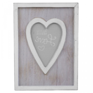 Foto rámček so srdcom 12,5x19x1cm