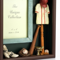 Retro fotorámik baseball 19x22,5x5cm