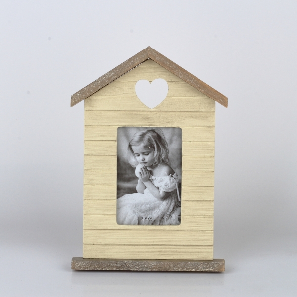 Fotorámček drevený domček 20x28cm