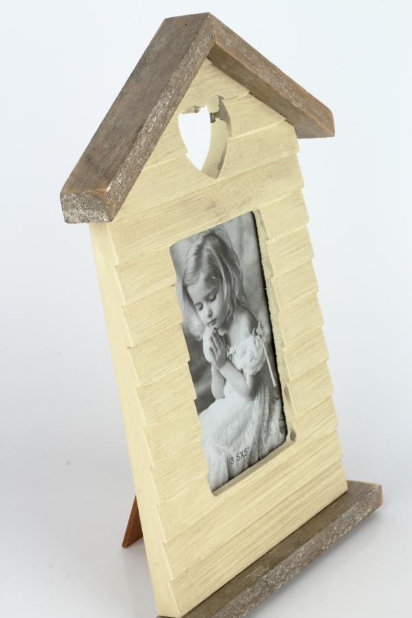 Fotorámček drevený domček 20x28cm