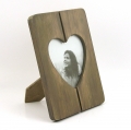 Fotorámček drevo srdce 19,8x14,8 cm