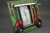 Fotorámček golfový vozík 24,5x19,5cm