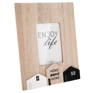 Fotorámik na postavenie s domčekmi 19×21×0,8 cm