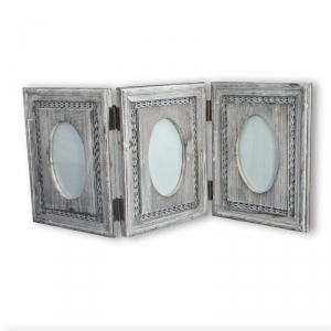 Fotorámček na viac fotiek s patinou 61x25cm