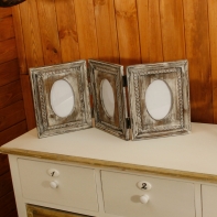 Fotorámček na viac fotiek s patinou 61x25cm