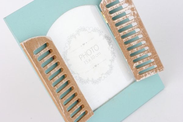 Fotorámik s okenicou tyrkys 21x16cm