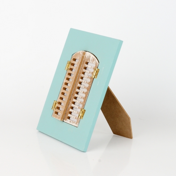 Fotorámik s okenicou tyrkys 21x16cm