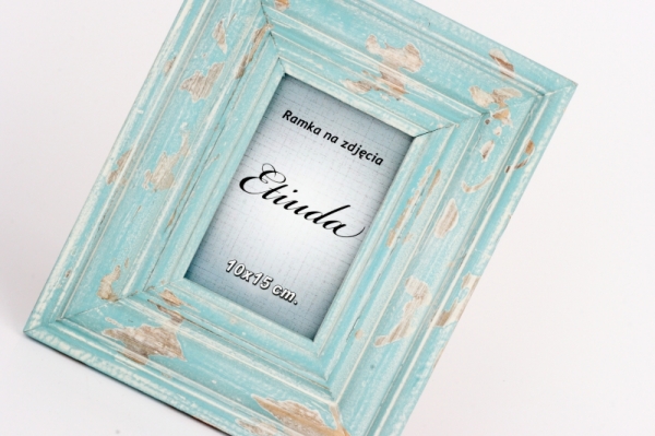 Fotorámik tyrkysový s patninou 29x24x2cm