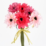 Gerbera ružová - zväzok 7kusov 38cm