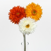 Gerbera umelá 70cm červená kytice 7 kusů