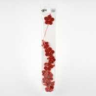 Girlanda kvietok červená