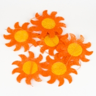 Kvetinová girlanda žlto-oranžová