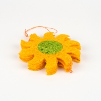 Kvetinová girlanda žlto-oranžová