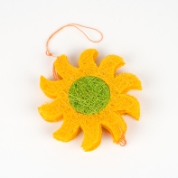 Kvetinová girlanda žlto-oranžová