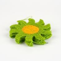 Kvetinová girlanda zeleno-oranžová