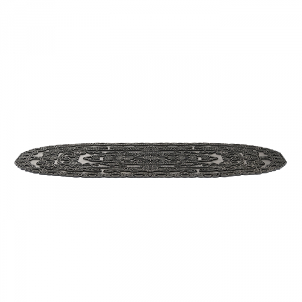 Gumová rohožka pred dvere ornamenty 74,6x44cm