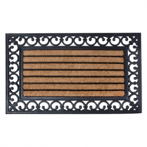 Gumová rohožka s kokosovým vláknom 75,5x45,4x1,8cm