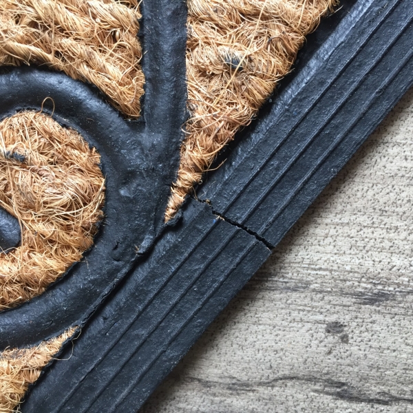 Gumová rohožka s kokosovým vláknom - vyradená