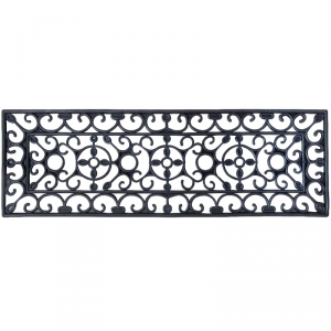 Gumová rohožka s ornamentami 74,5x25cm