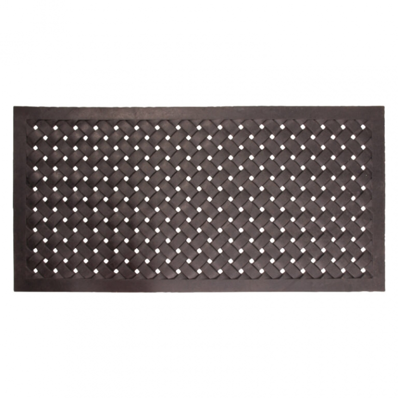 Gumová rohožka výplet 122x61x1,4cm